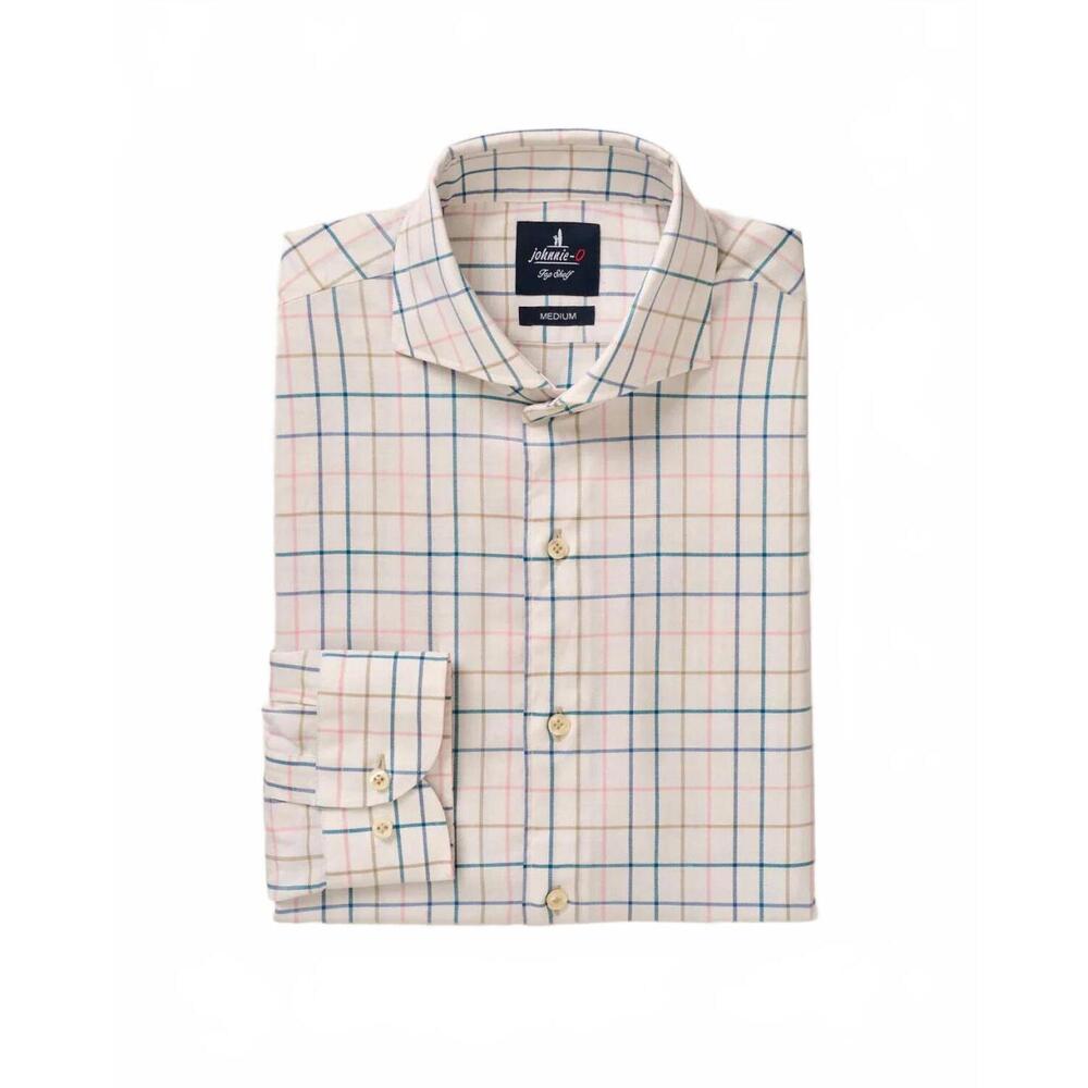NEW JOHNNIE-O men's peyton sports shirt in white